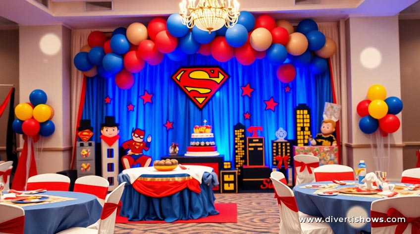 Decoración temática para fiesta infantil económica